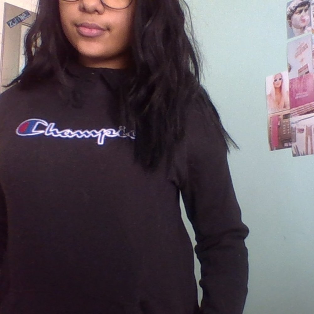 champion black hoodie